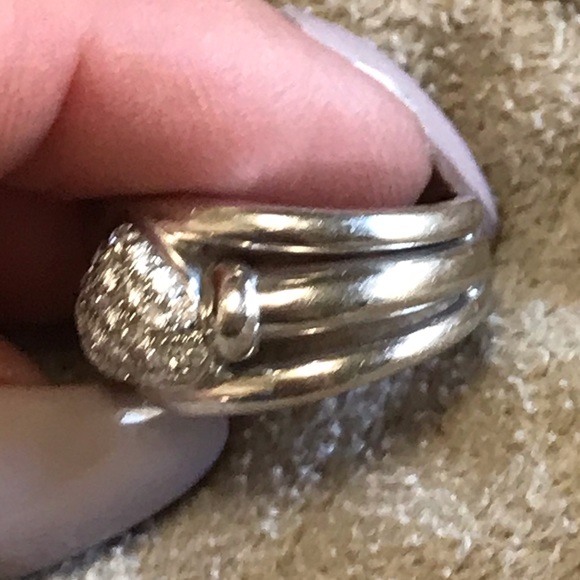 18k white gold and diamond ring - Picture 3 of 8
